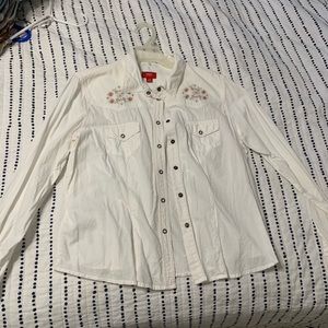 Button down, white shirt